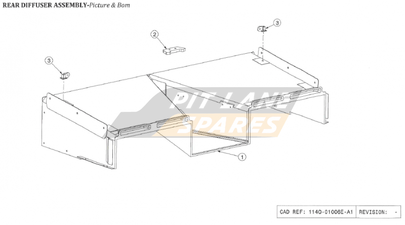 REAR DIFFUSER ASSEMBLY Diagram